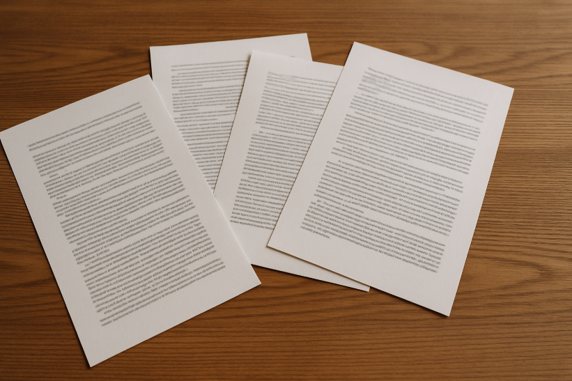 документы на столе