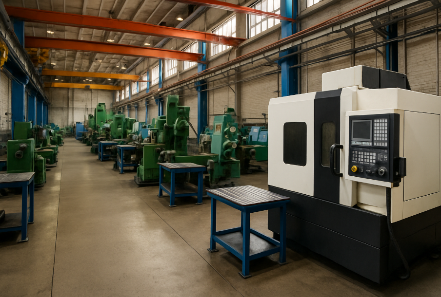 Цех с оборудованием