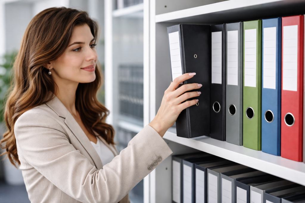 девушка проверяет документы девушка проверяет документы