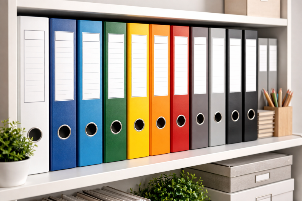 папки на полке папки на полке