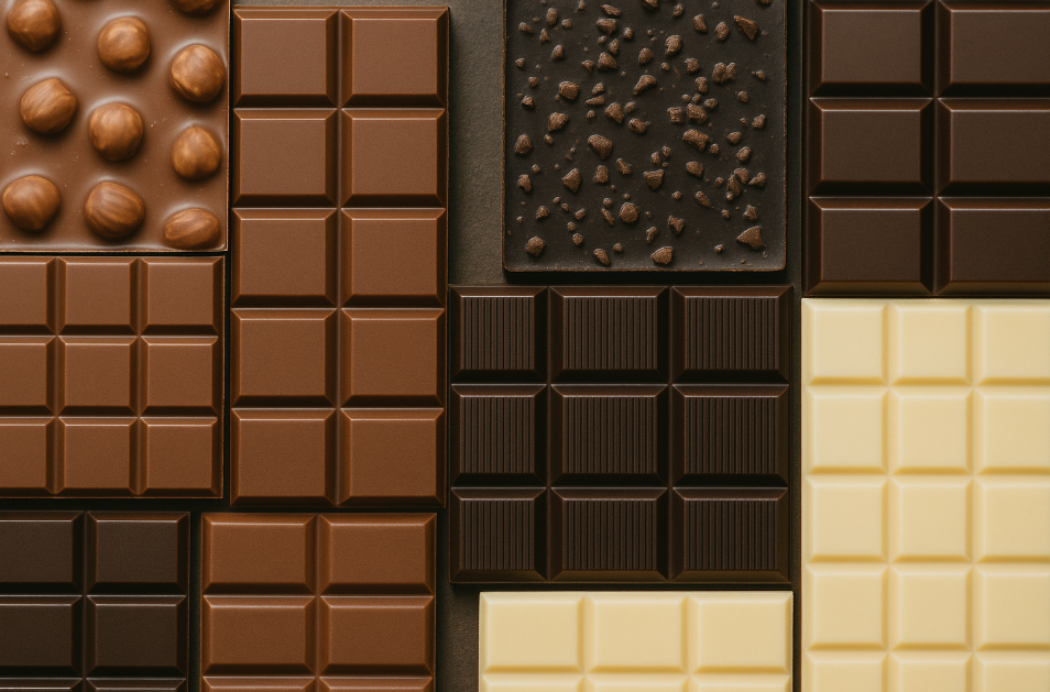 разные виды шоколада 