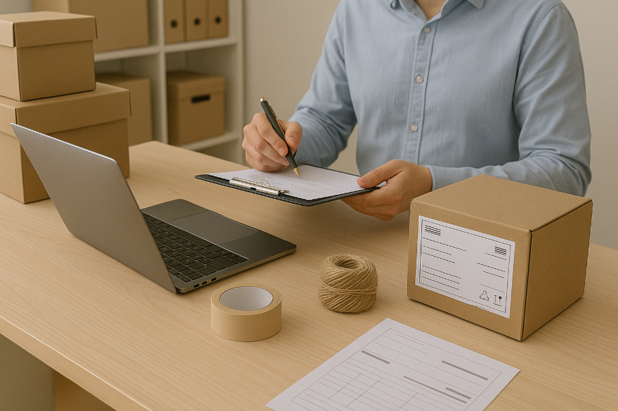 мужчина на складе